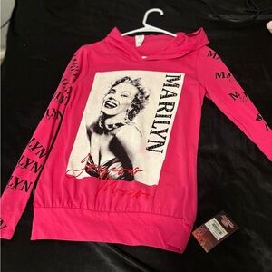 Pink Marilyn Graphic Hoodie